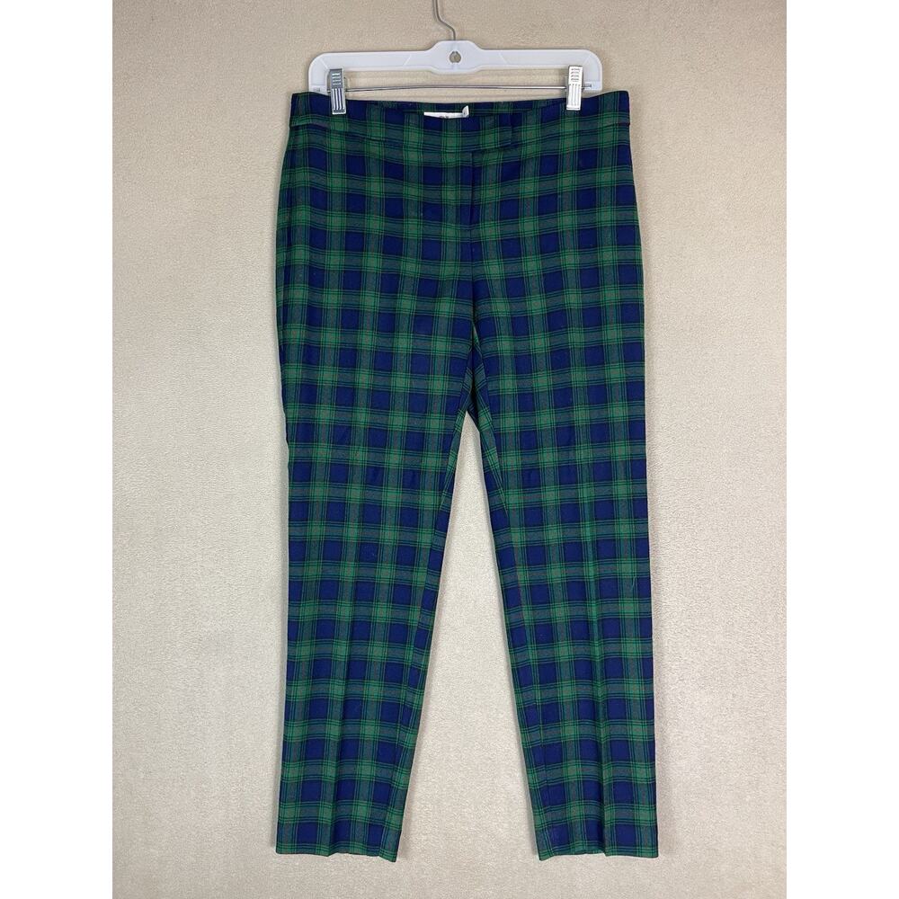 Vineyard Vines Pants Womens 4‎ Multicolor Plaid Tobbagan Tartan Lined Wool Bland